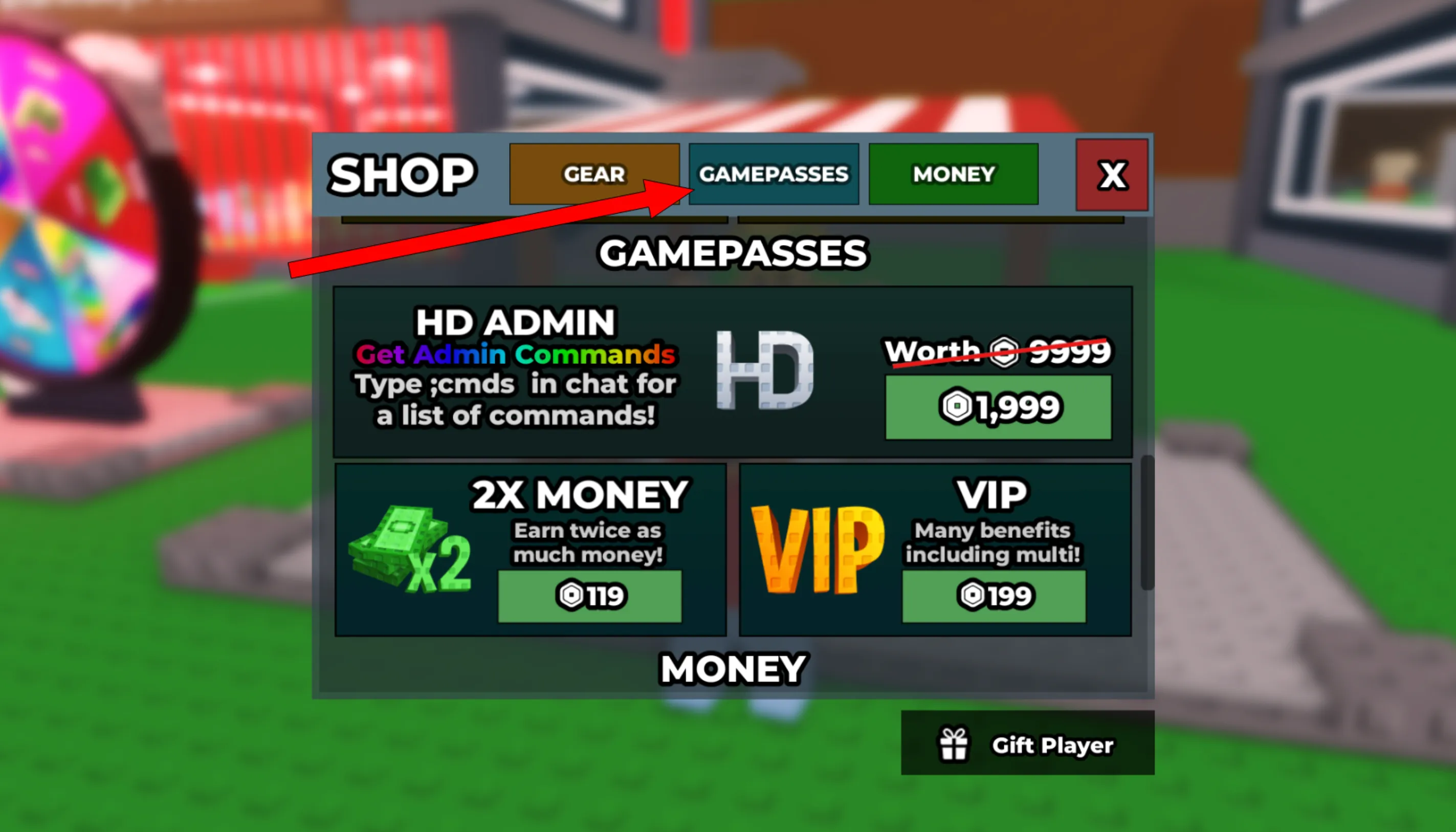 Game Passes steal a brainrot